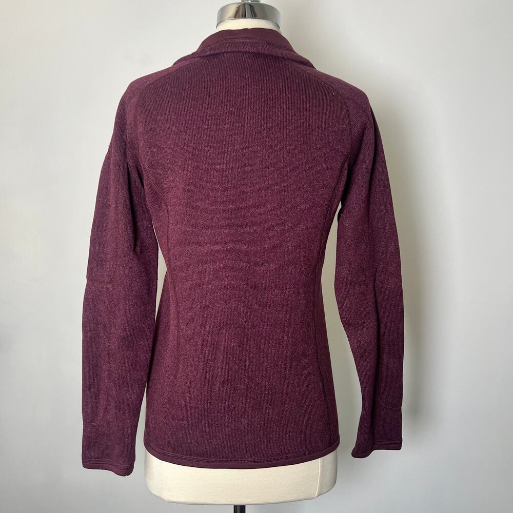Patagonia Women's Better Sweater 1/4 Zip Burgundy Activewear Pullover Top Size S - Picture 11 of 16